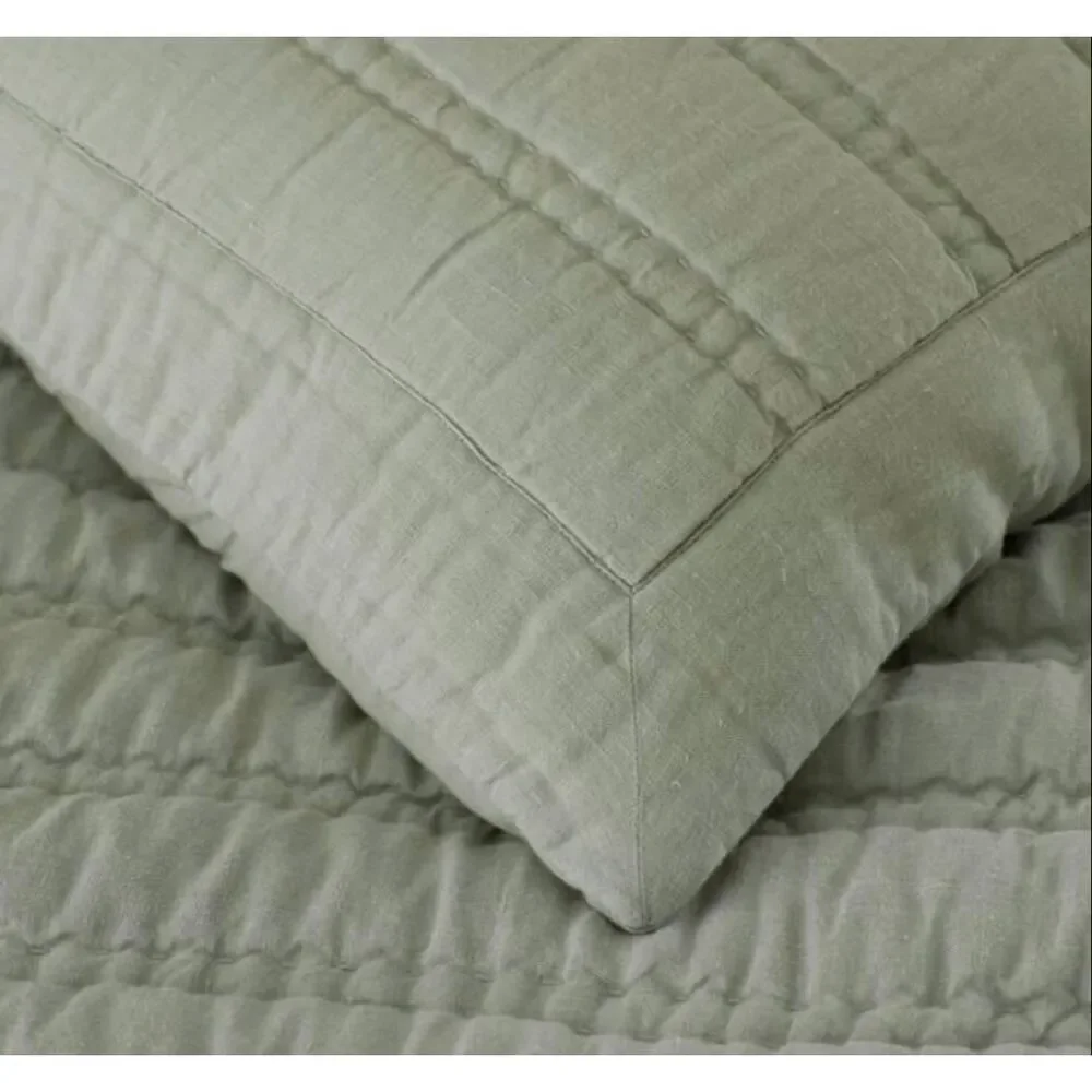 The Company Store Legends Hotel Moss Washed Linen Standard Sham, Set of 2